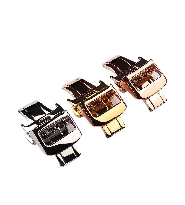 Universal Deployment Butterfly Buckle Stainless Steel Watch Clasp 16 18 20mm