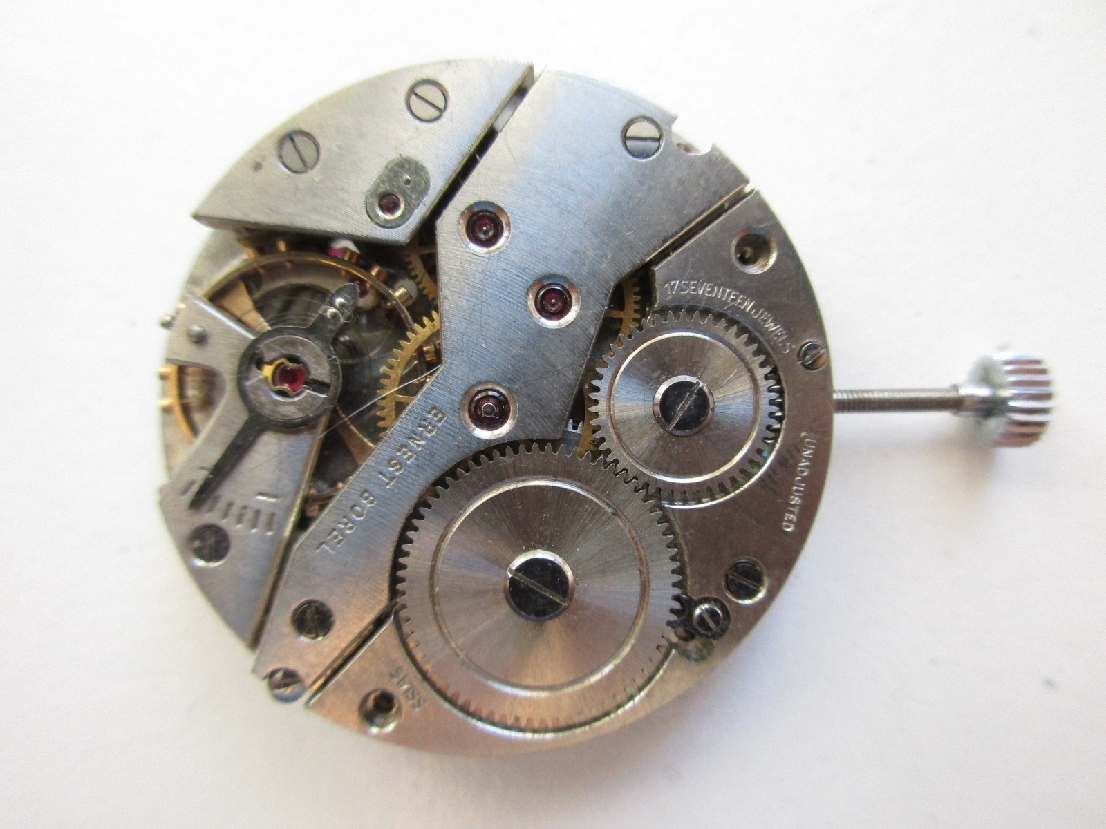 ETA cal. 853 Swiss watch movement – signed Ernest Borel – for parts
