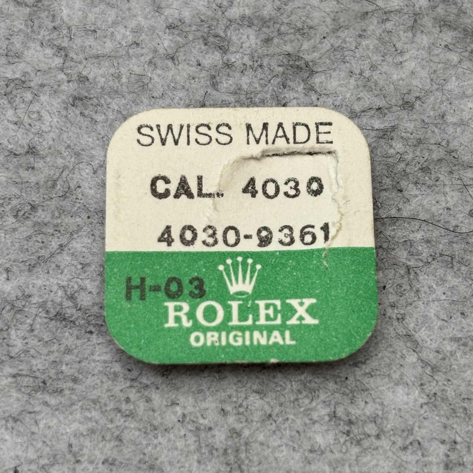 1x NOS Genuine Rolex 4030-9361 Jewel for Second Wheel Lower Reversing