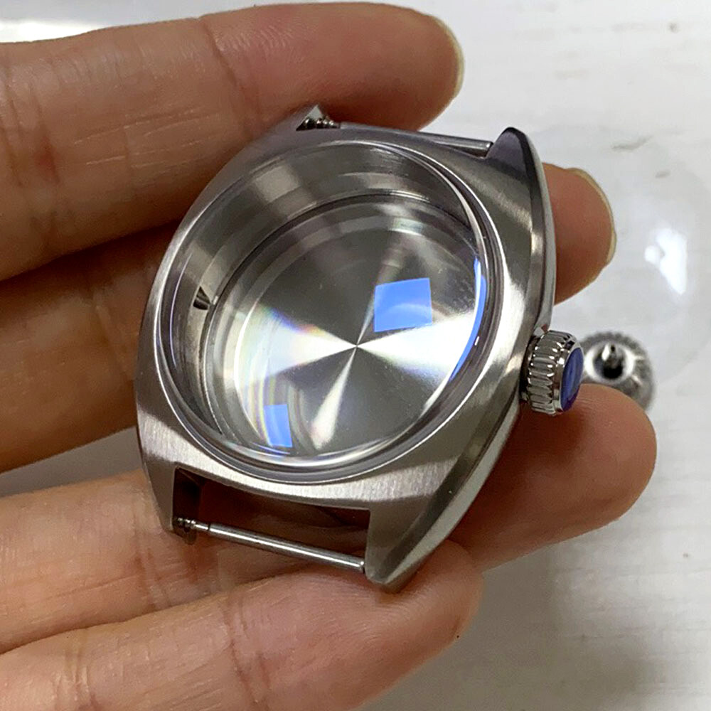 36mm Dive Automatic Watch Case 200M Waterproof AR Sapphire fit NH34 GMT Dial