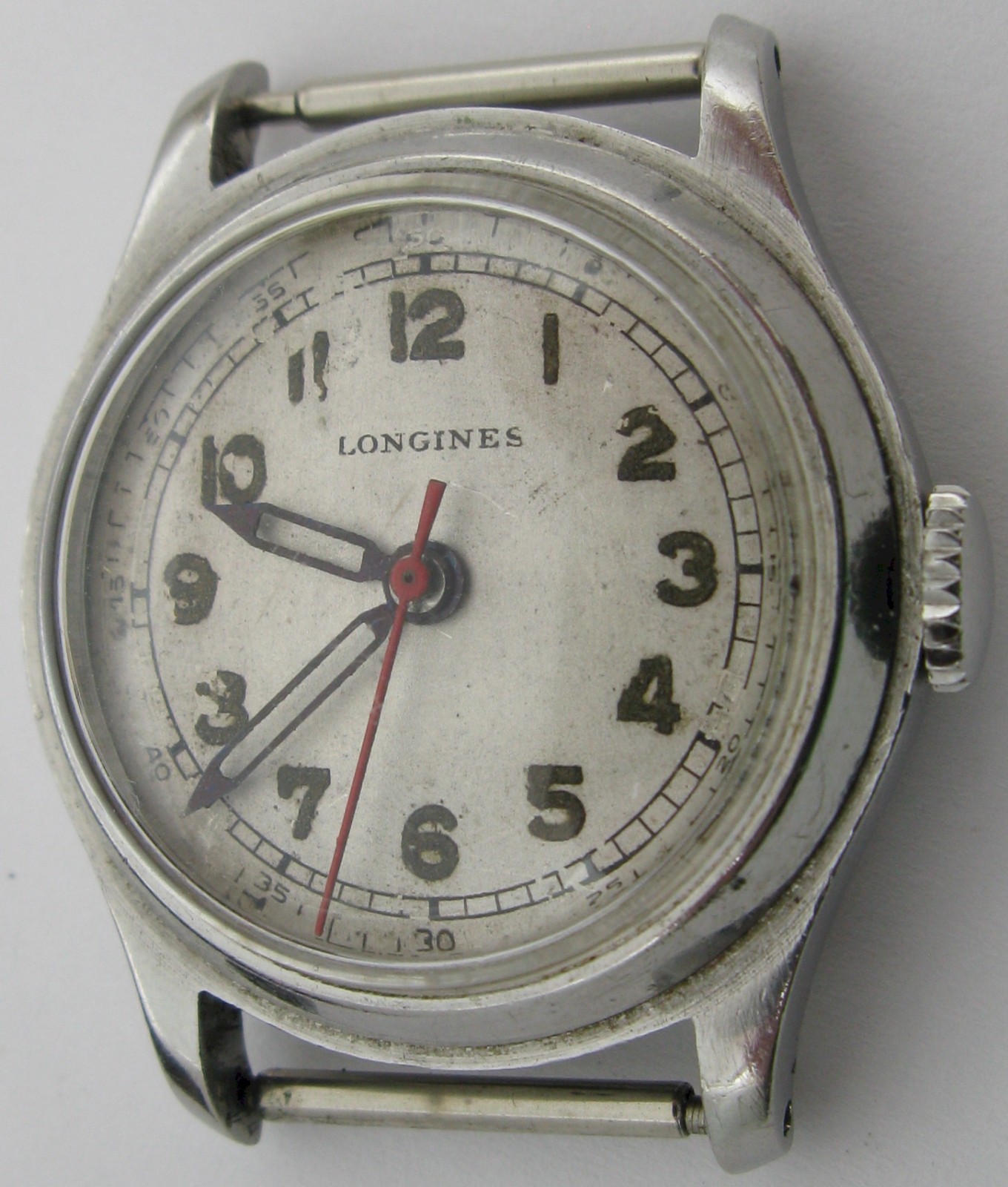 Longines 10L Movement 17 jewels with sweep second & stainless steel case …