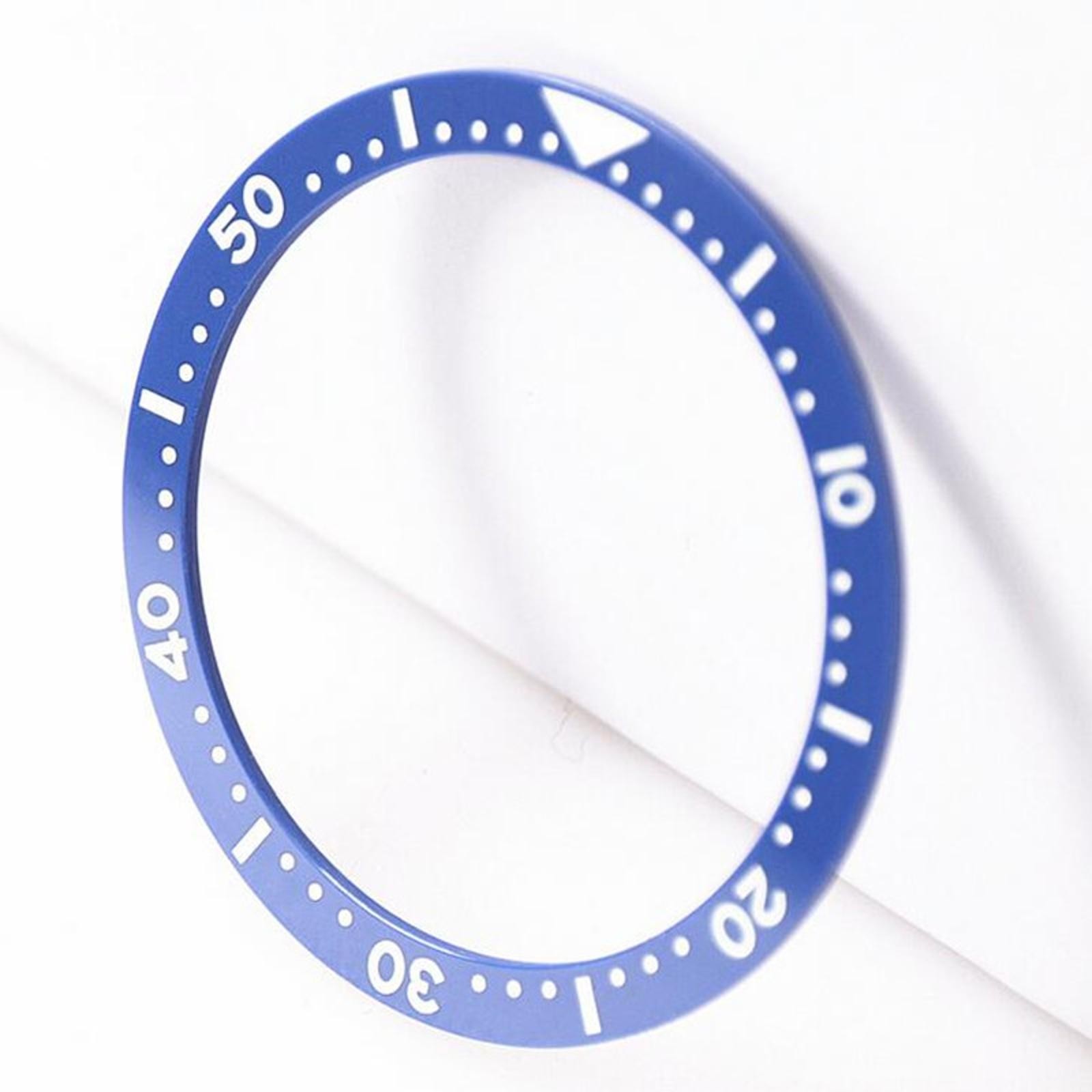 38mm Flat Ceramic Watch Bezel Insert Spare Parts For SKX009 SKX007 SKX011 Series
