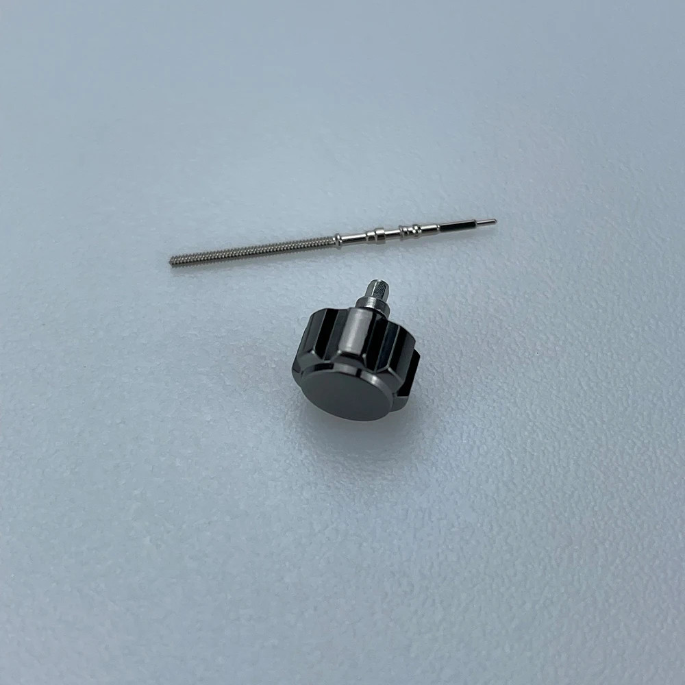 Watch Crown Fluted Style 7.2mm 316L Stainless Steel Silver Black Gold For NH34