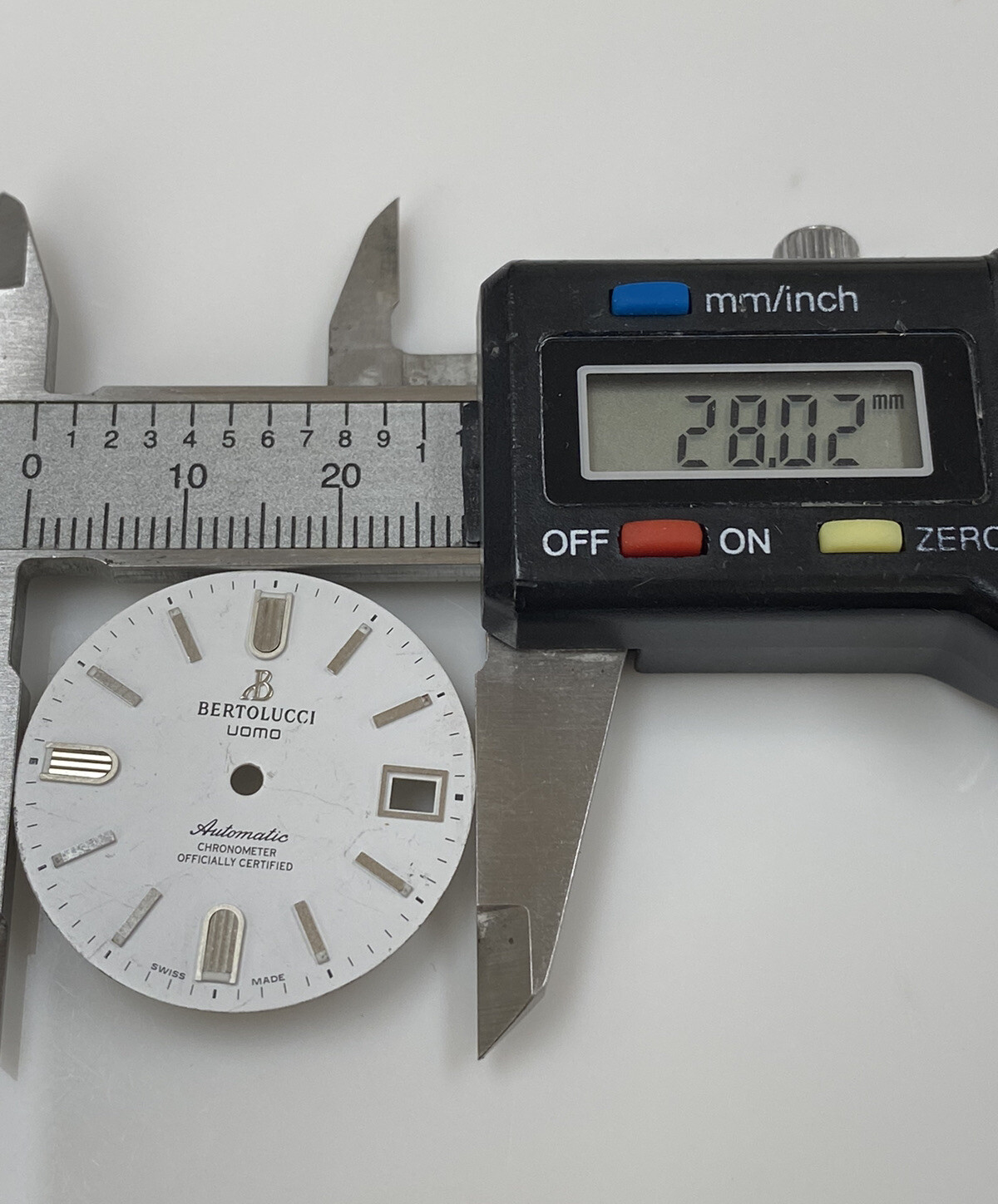 Original Bertolucci Uomo Automatic 28mm White Dial Ref: 884.55.41.10B