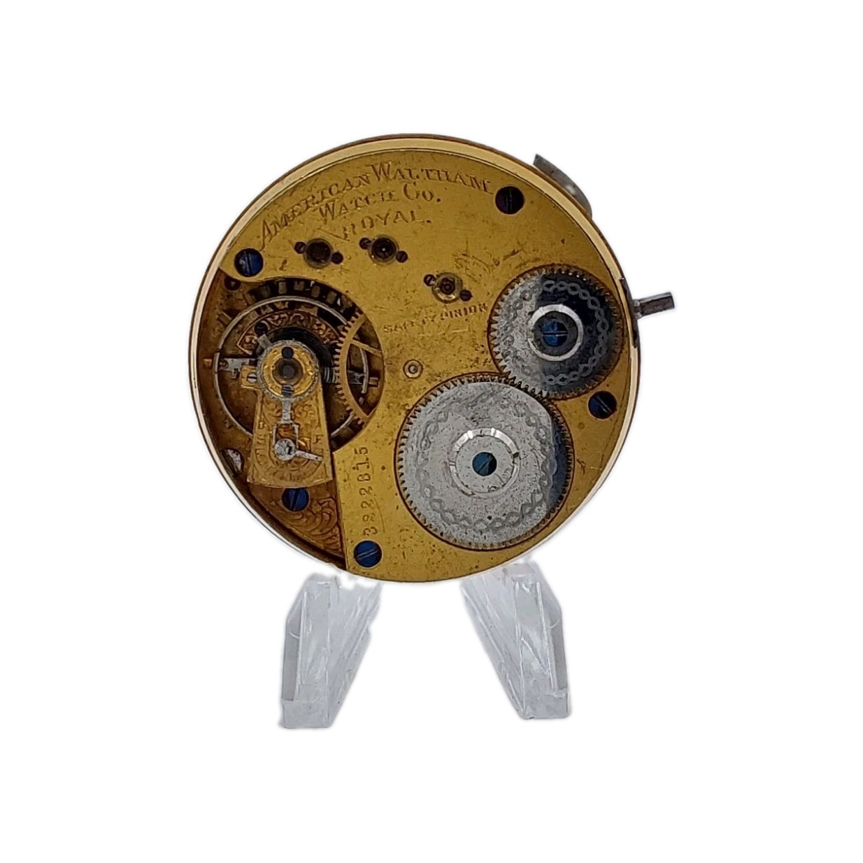 Waltham Royal 16s Movement Sunk Enamel Dial Watch Parts 2061