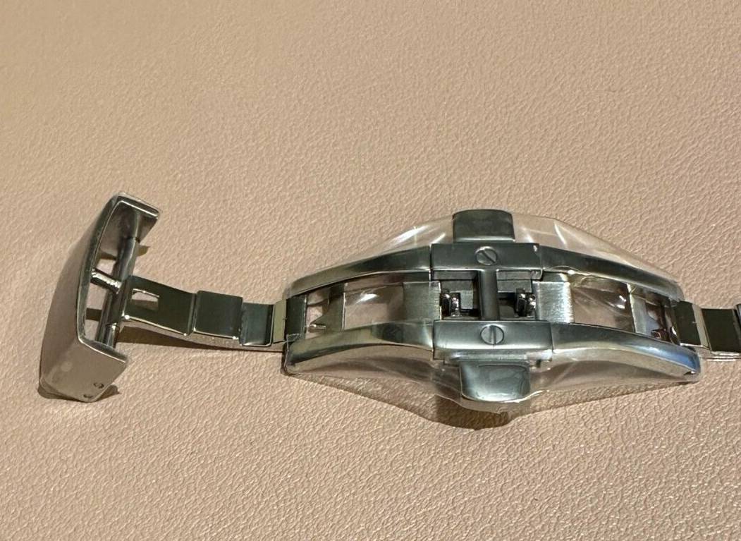Hirsch Pusher Buckle Deployant Deployment Folding Clasp Stainless Steel 18mm
