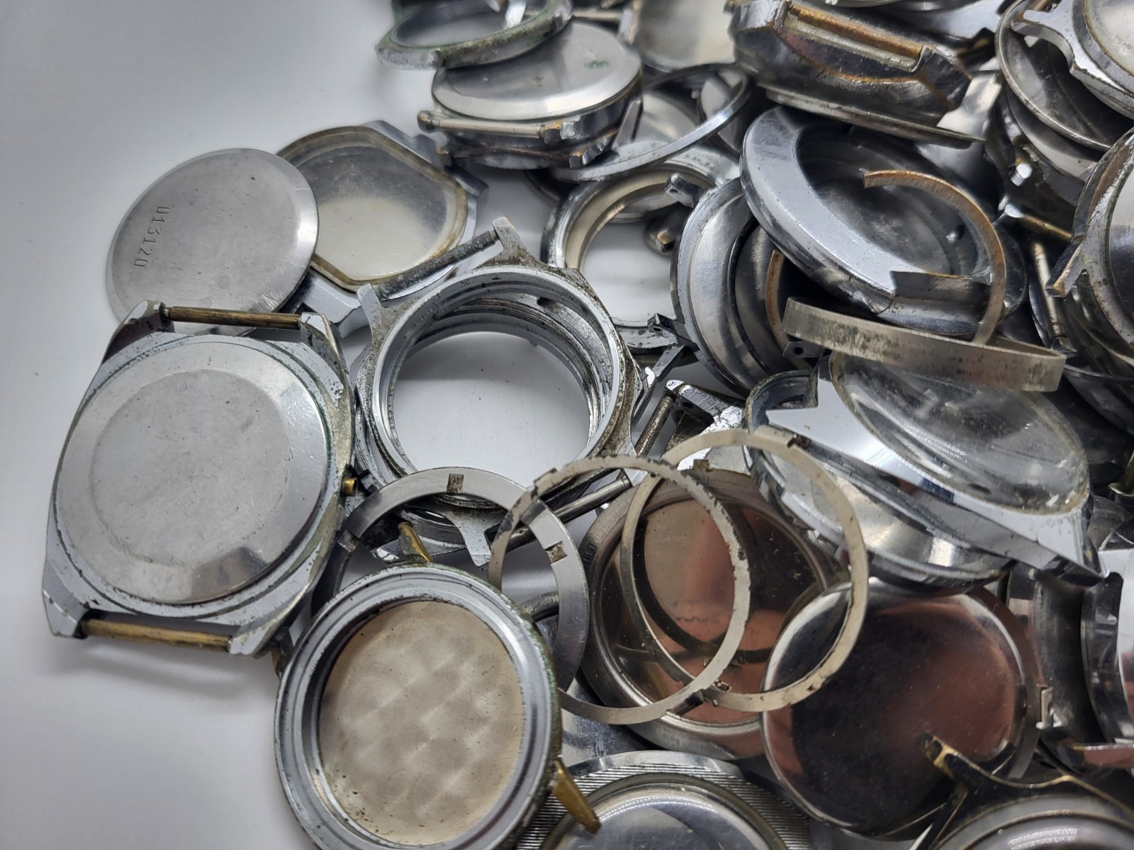 Vintage cases for Soviet Raketa Pobeda Zim watches, various, for spare parts and