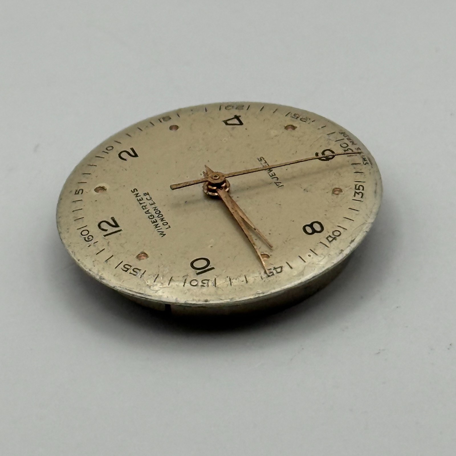 Winegartens London Watch Movement Running 17 Jewels Manual Wind Parts 23.5mm