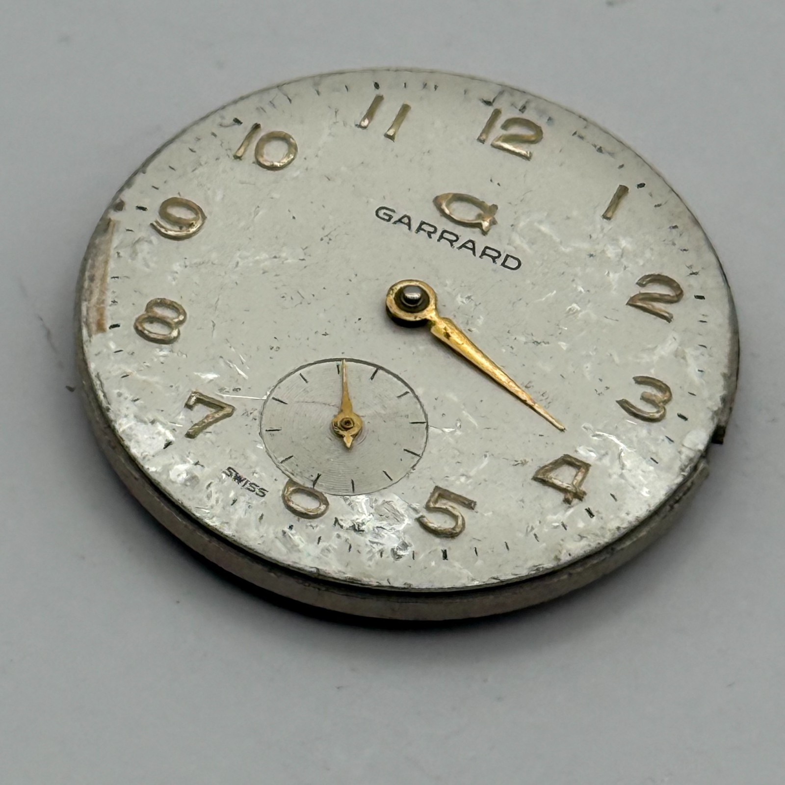 ETA 1120 Watch Movement Garrard Swiss 17 Jewels Sub Seconds Parts Repair 29.1mm