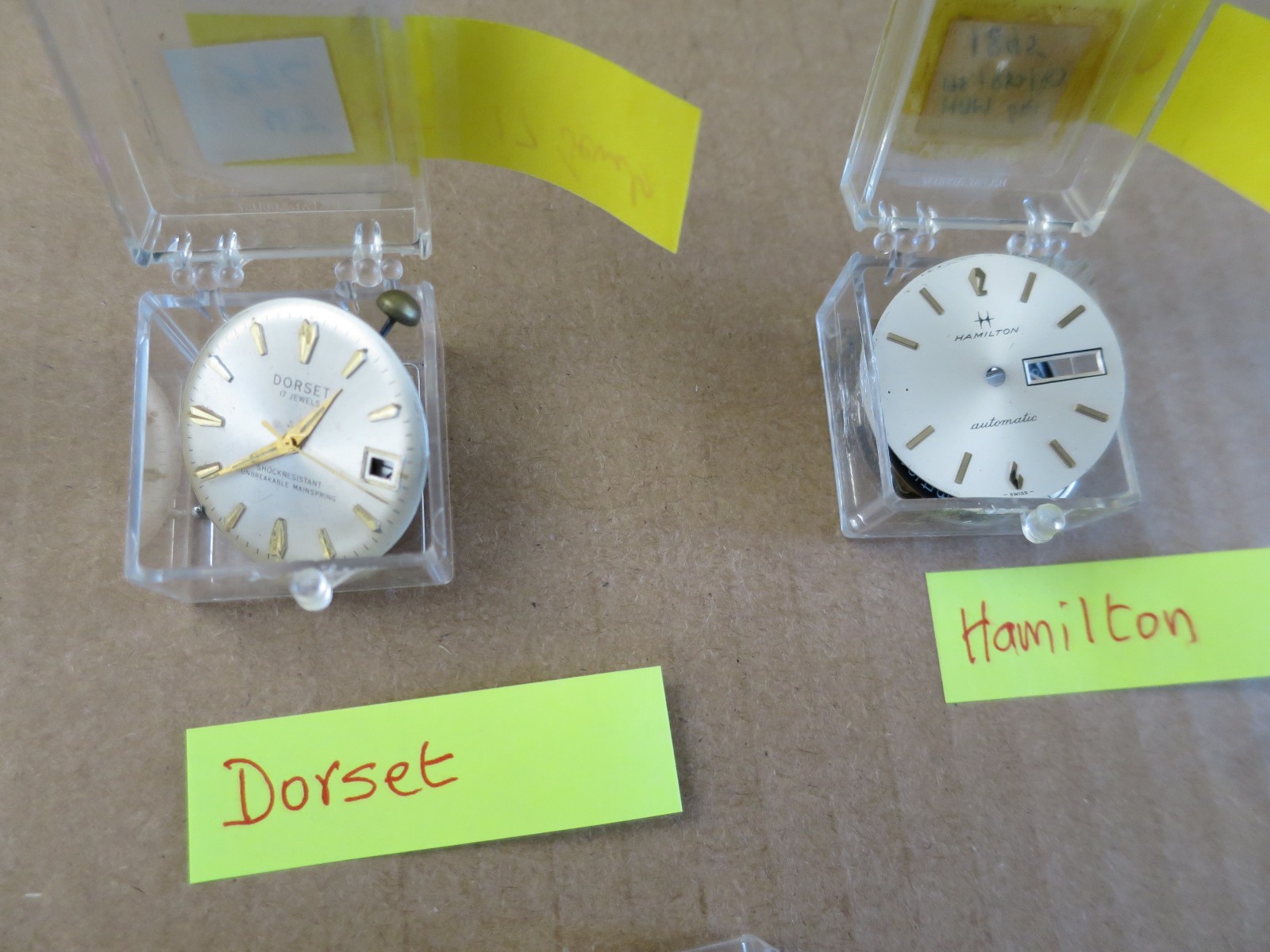 Lot 20 Bulova, Hamilton, Gruen, Rading, Waltham, Halgreen SWISS Movements Parts
