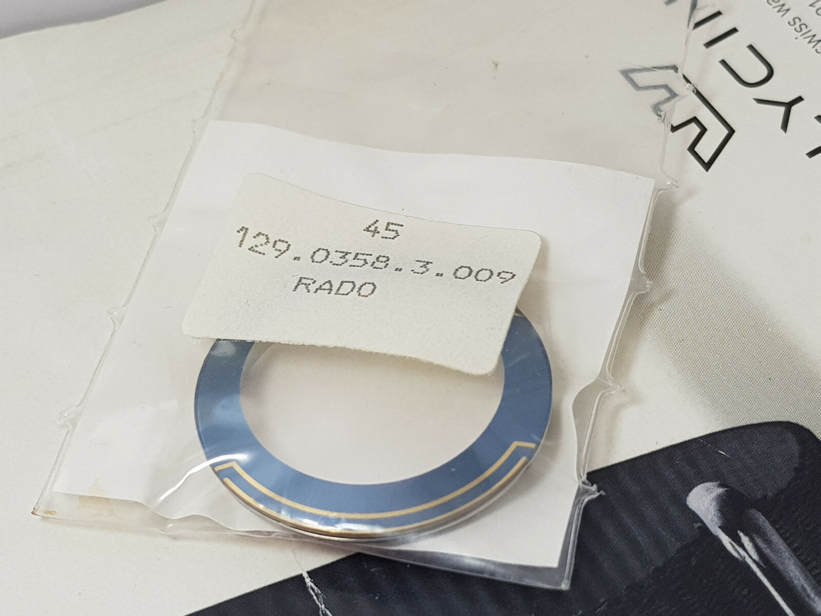 NOS CASE AND CRYSTAL RADO DIASTAR 129.0358.3 009 ceramic