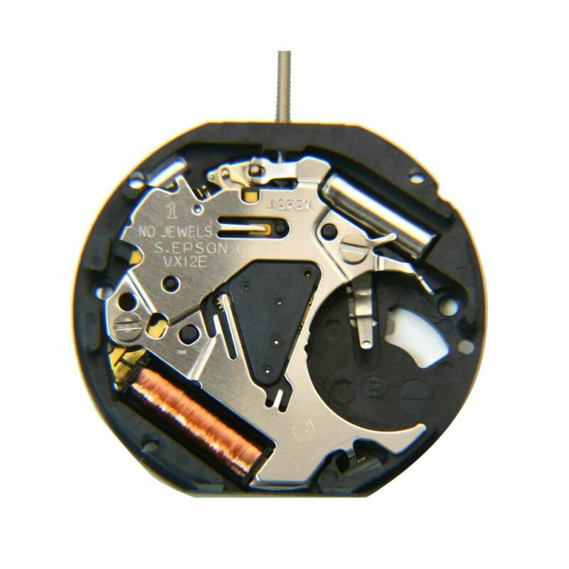 Japanese VX12E Watch Quartz Movement Date At 3’/6′ 3Pin Single Calendar Battery