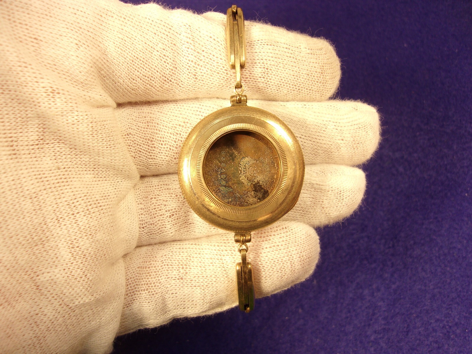 #1 of 5, NICE VTG ANTIQUE ROSY YELLOW GOLD FILLED LADY’S WRISTWATCH CASE & BAND