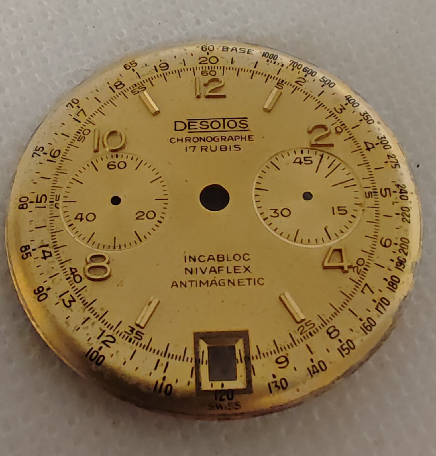 Vintage Dial Desotos Chronograph – Very Good Condition – for Landeron 187