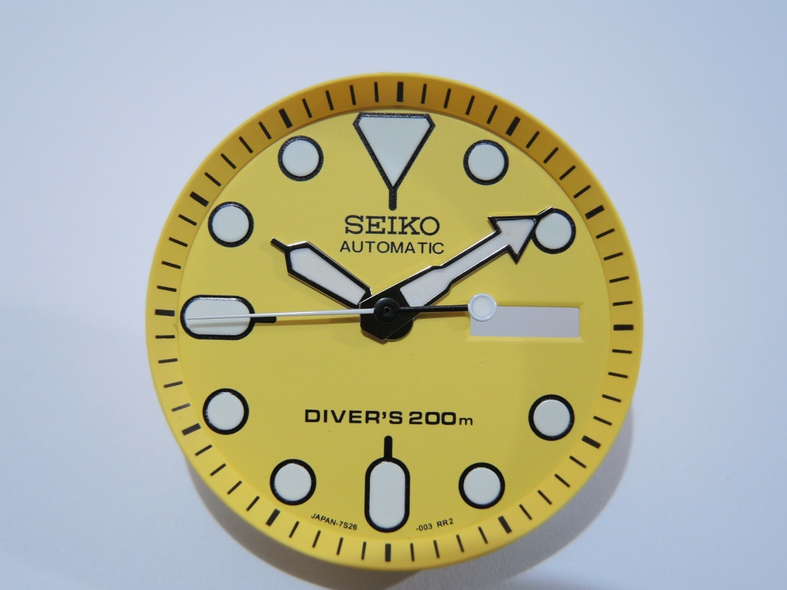 NEW YELLOW DIAL,MINUTE TRACK & HANDS LARGE DIVERS SKX007 /SKX399/NH36/4R36 WATCH