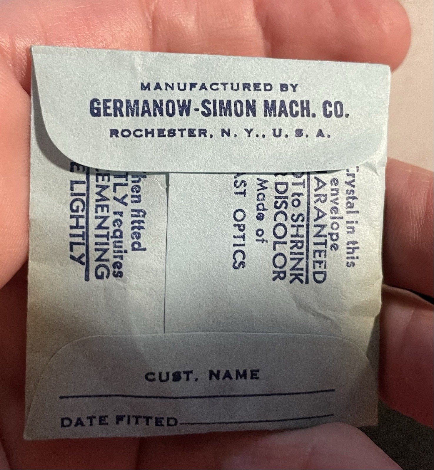GS PA405-50 Watch Crystal Fit Sandoz – Factory Replacement / Repair