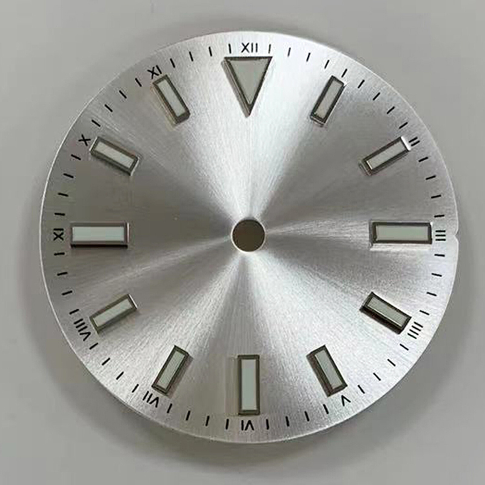 28.5MM Sunburst Strip Nail Watch Dial Green Luminous for NH35/8215/2836 Movement
