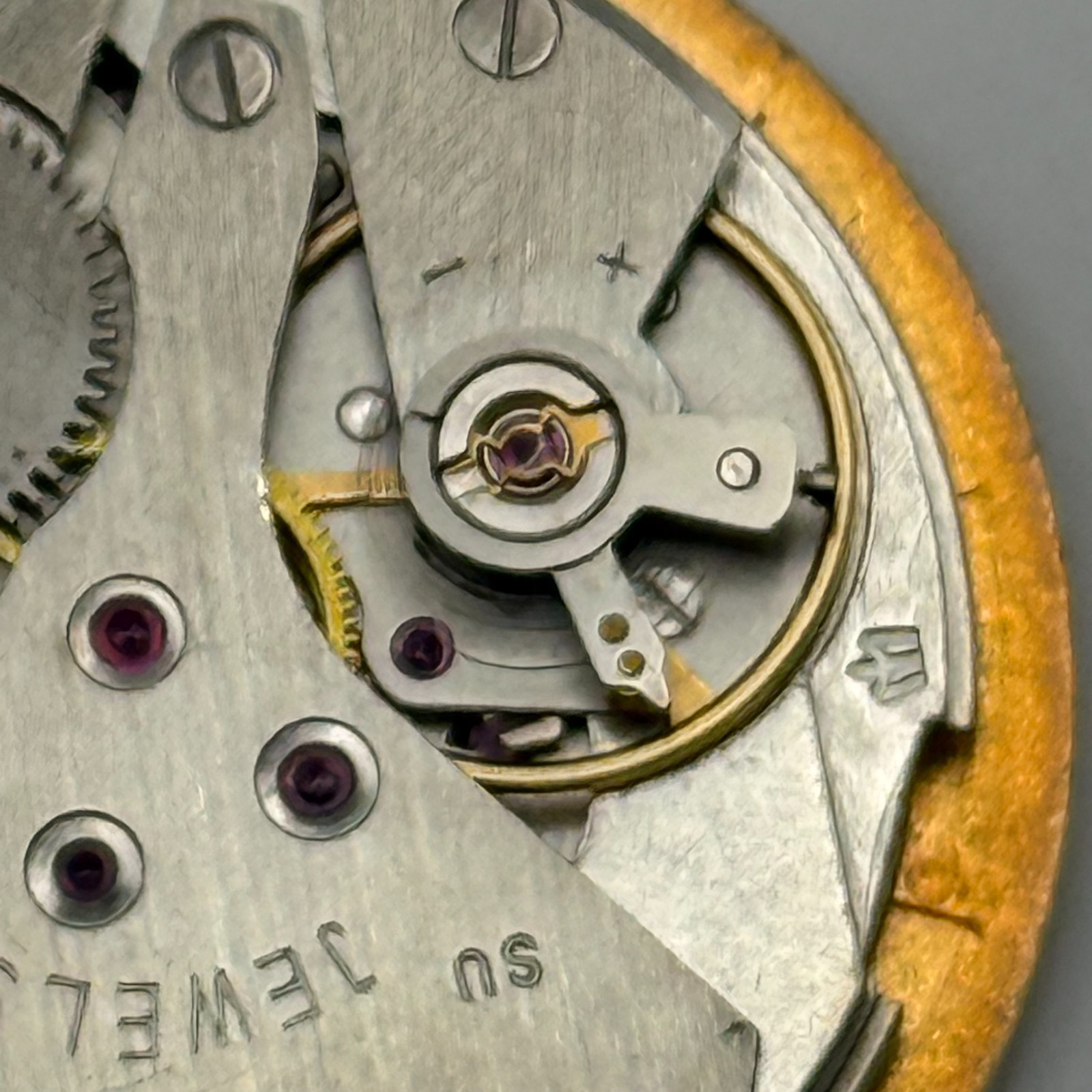 Poljot 2614.2H Watch Movement Sekonda Soviet 17 Jewels Parts Repair 26.4mm