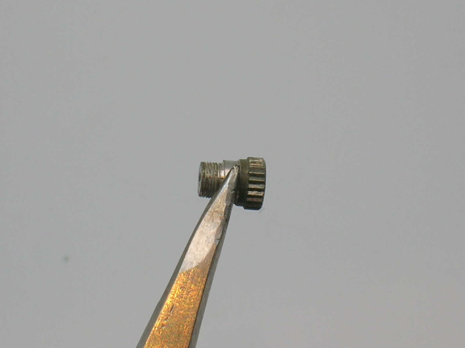 SIX OMEGA(?) CHRONOGRAPH WATCH PUSH BUTTON SLEAVES 3.6 MM IN DIAMETER -14 OF 24