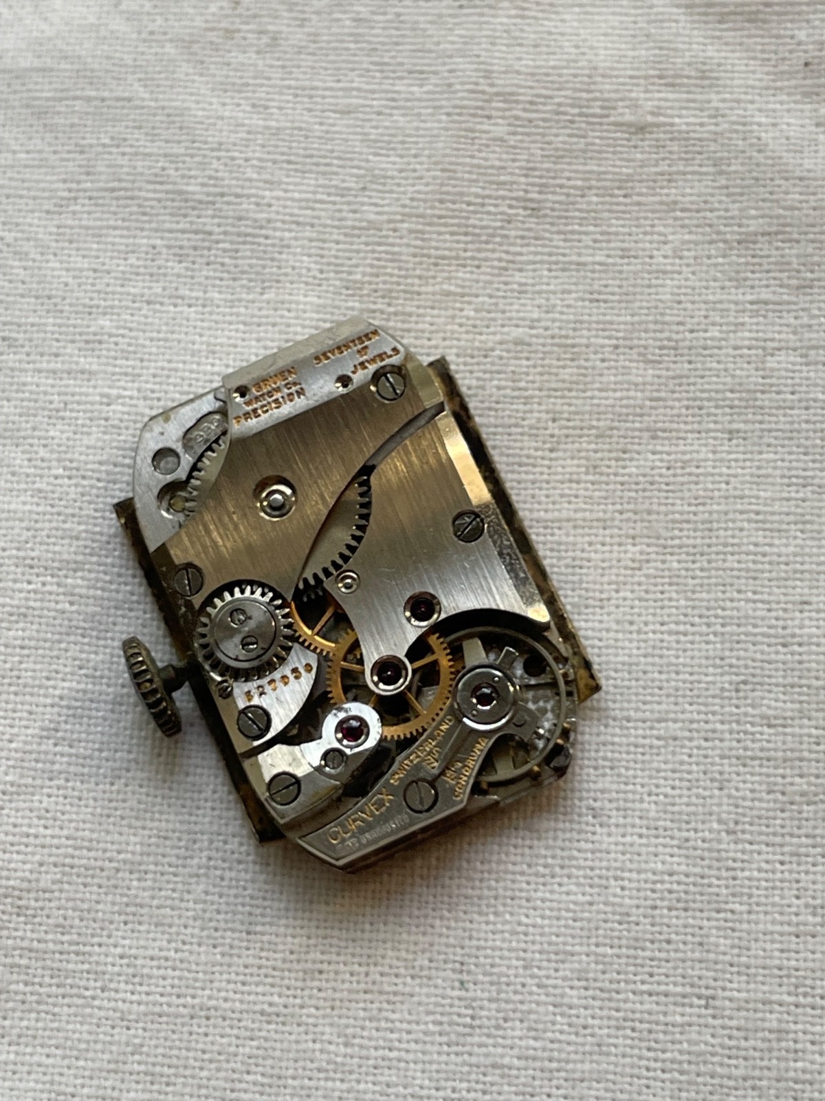 Gruen Precision 330 – movement for mens watch AS IS, lot2907