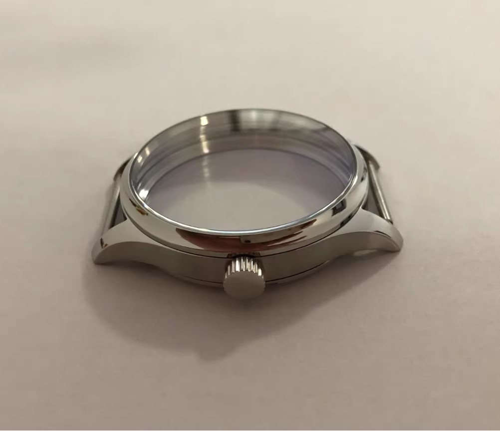 Case 40mm version screw-in pilot 316L fine steel for ETA6497/6498movement handle