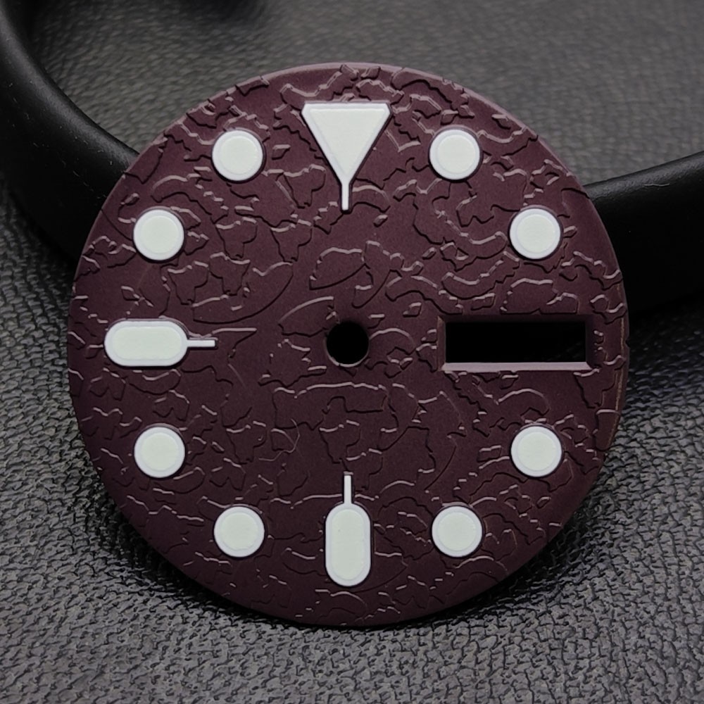 NH36 Dial 28.5mm Orange Black Green Luminous Fits NH36 Movement Watch Parts