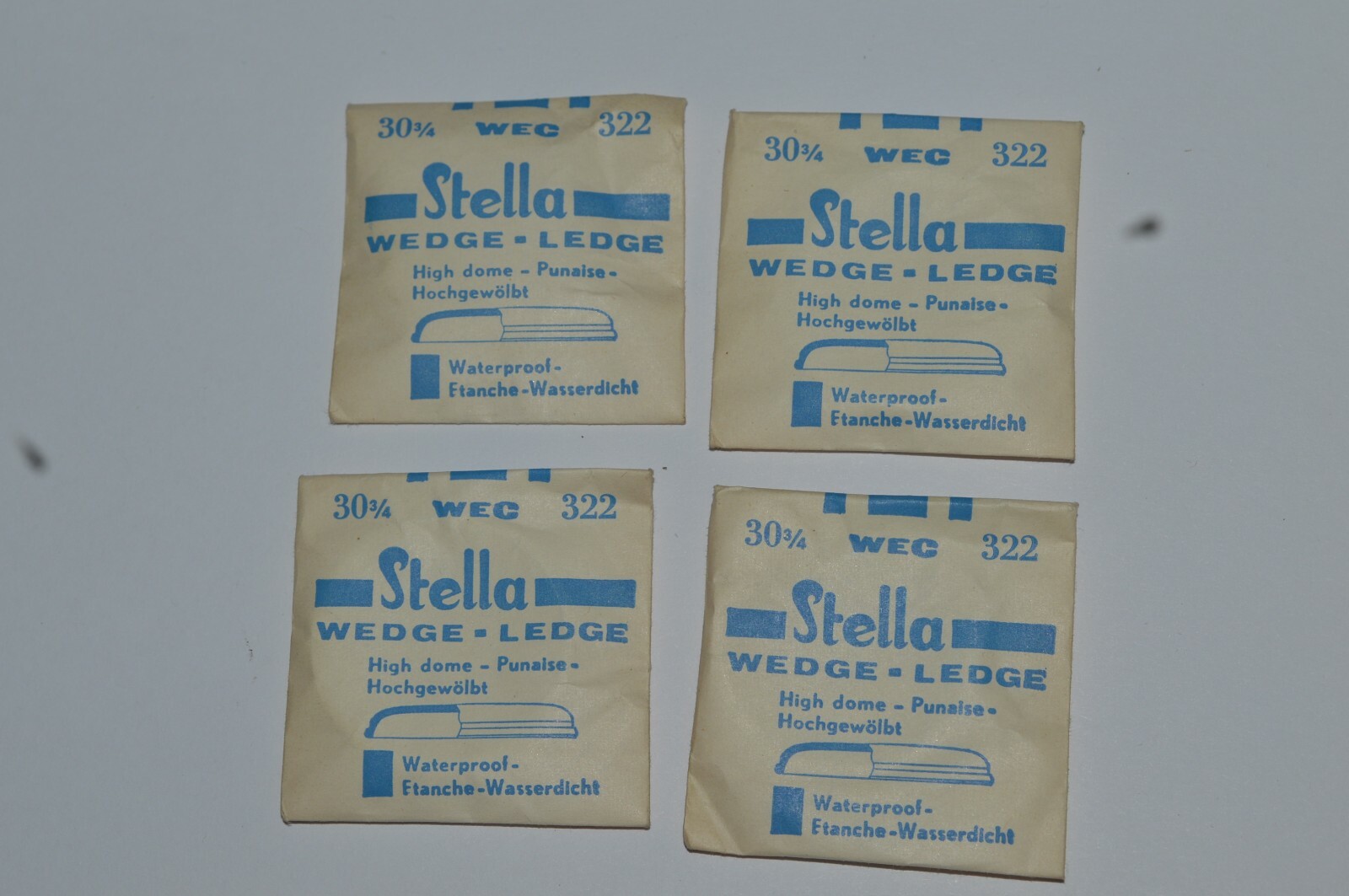 Vintage STELLA WEC Superior High Dome Wedge-Ledge Crystal 322-30 3/4 Replacement