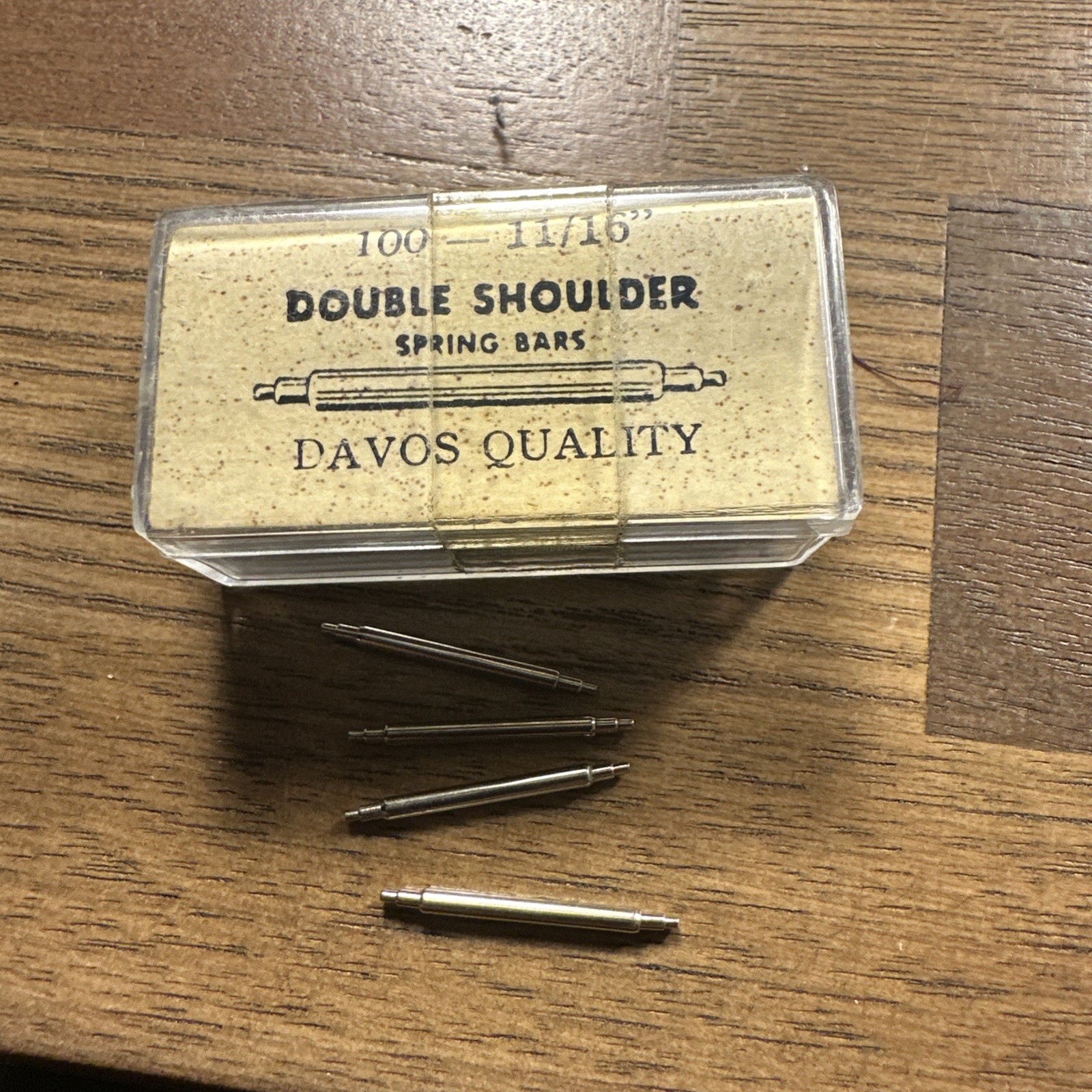 10 Vintage Davos Quality Double Shoulder Spring Bars 11/16 17mm Very Nice