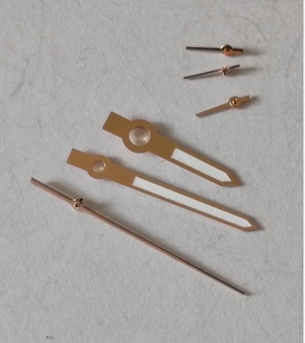 Pink Gold White Multifort Watch Hands Parts For Mido ETA VALJOUX 7750 7753