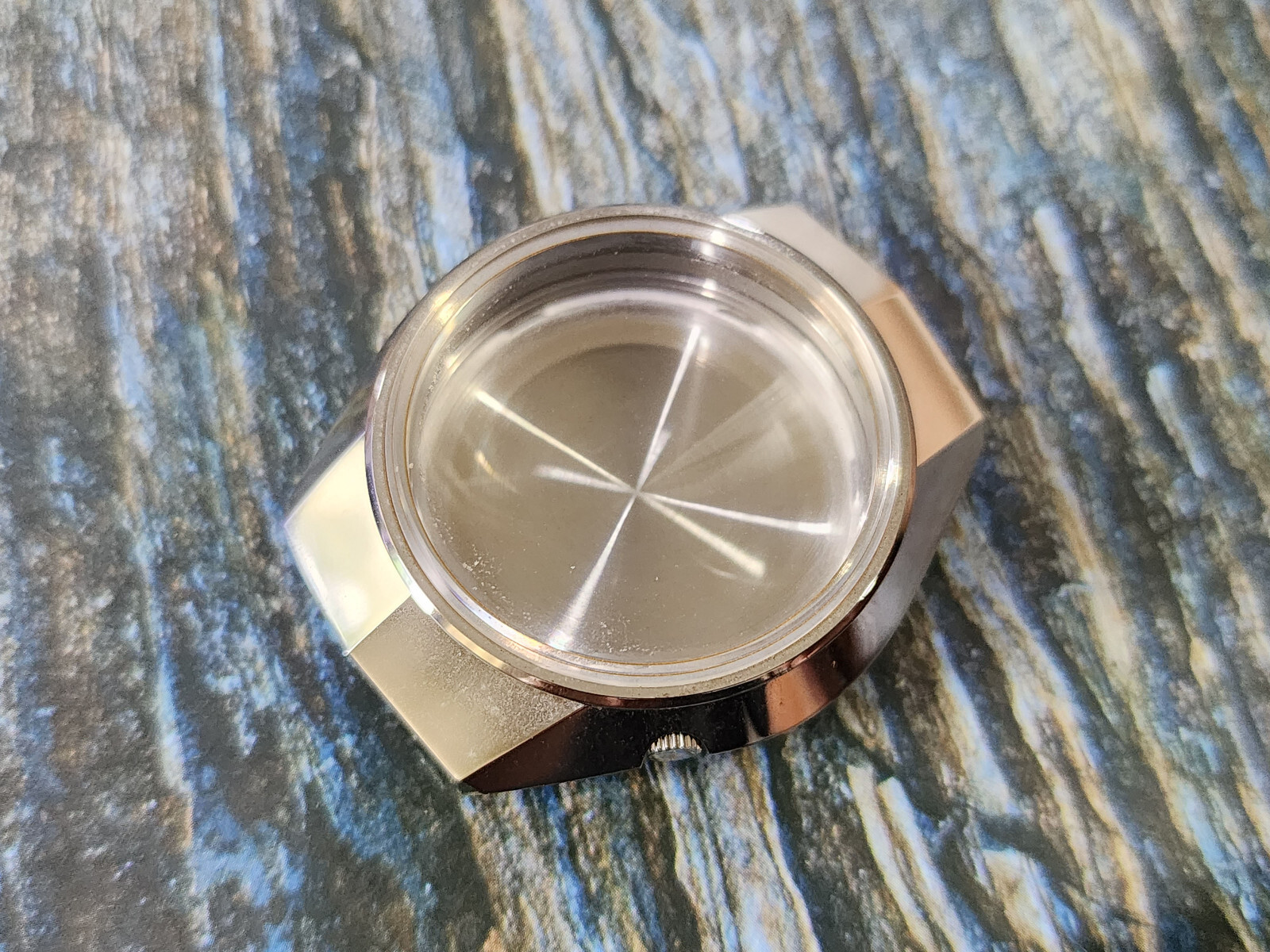 NOS GENUINE CASE VINTAGE SEIKO 6106-8640 COMPLETE CASE SS.
