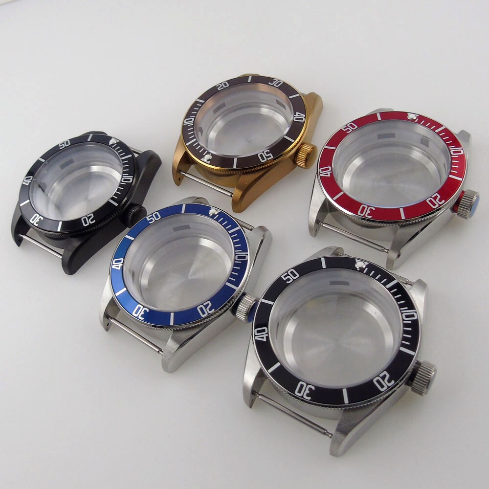 41mm Stainless steel Sapphire Watch Case For NH35 NH36 Movement