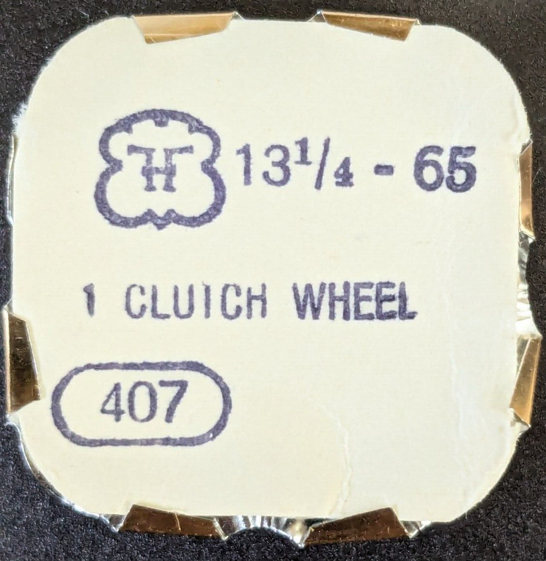 NOS FHF 13-1/4 Cal. 65 Clutch Wheel Part # 407 31.121