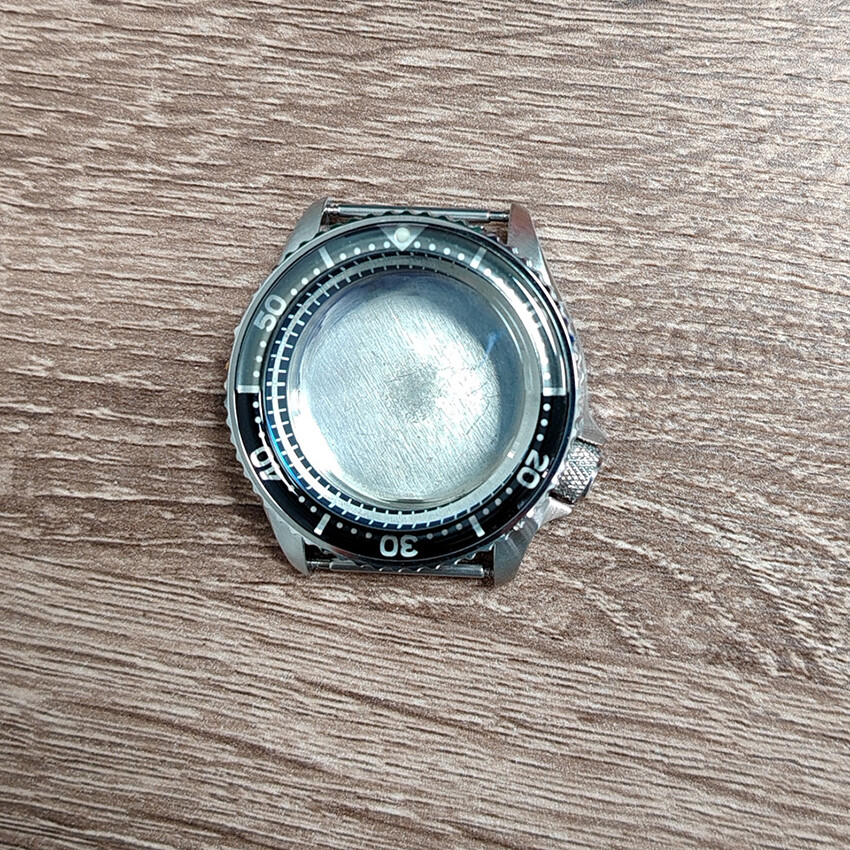 42MM 316 Steel Watch Case Resin Bezel Mineral for SKX007 for NH35/36/4R Movement