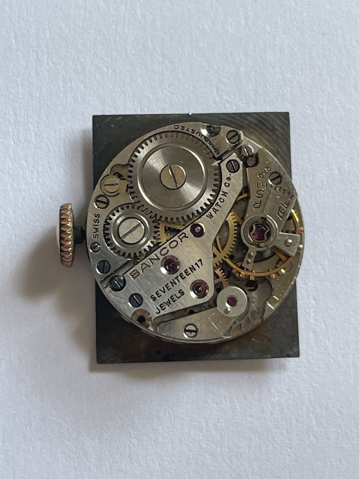 Bancor Watch Co. Swiss Mechanical Manual Wind Movement – 17 Jewels SEVENTEEN17