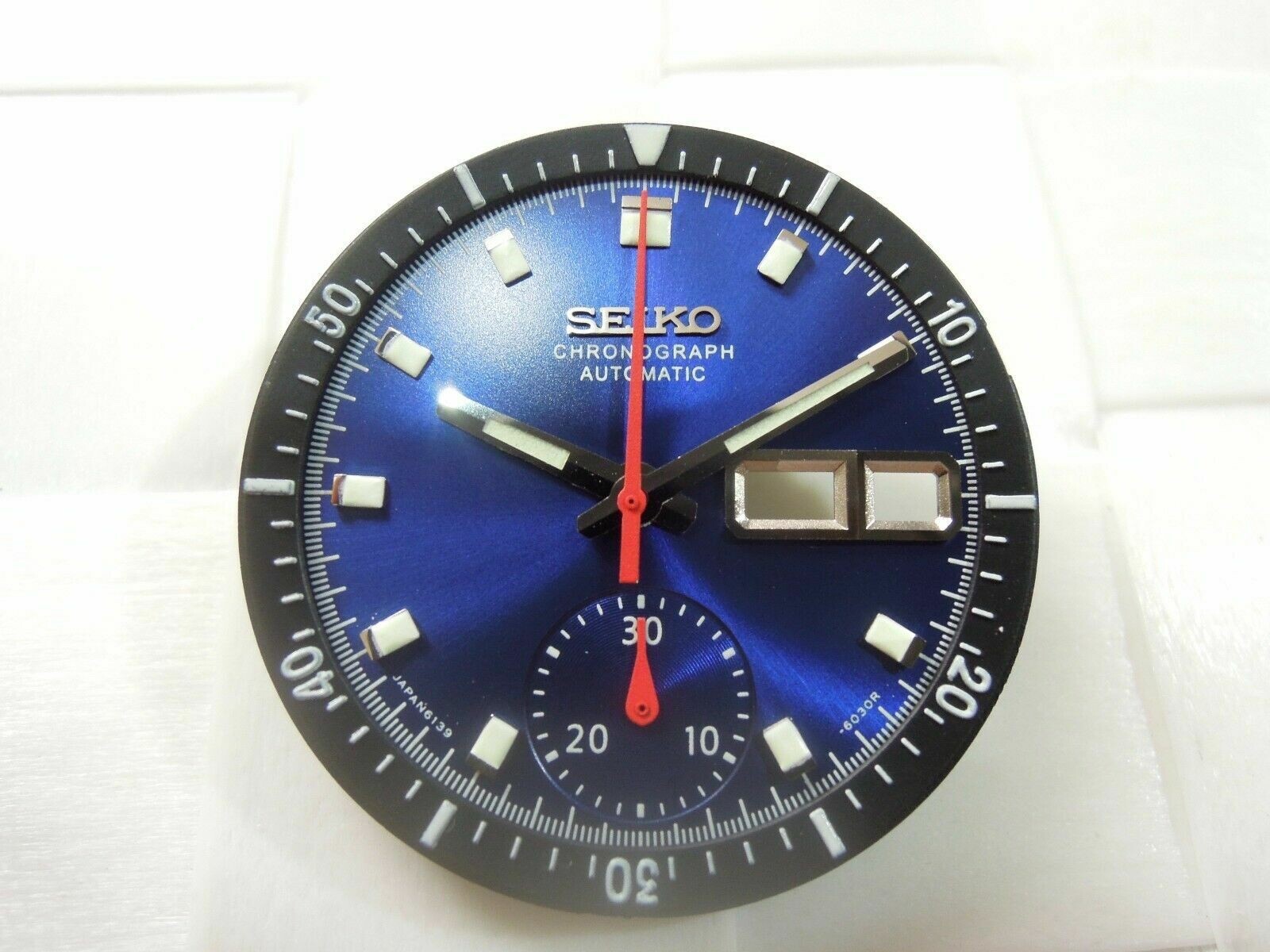 NEW SUNBURST BLUE DIAL,HANDS,INNER BEZEL VINTAGE PEPSI POGUE 6139-6002/6009