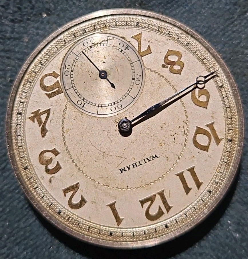 Waltham Premier 12s 19j Open Face Pocket Watch Movement