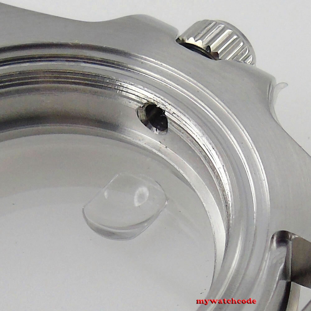 40mm Black Ceramic Bezel Sapphire Glass Watch Case fit NH35 NH36 2824 8215 2836