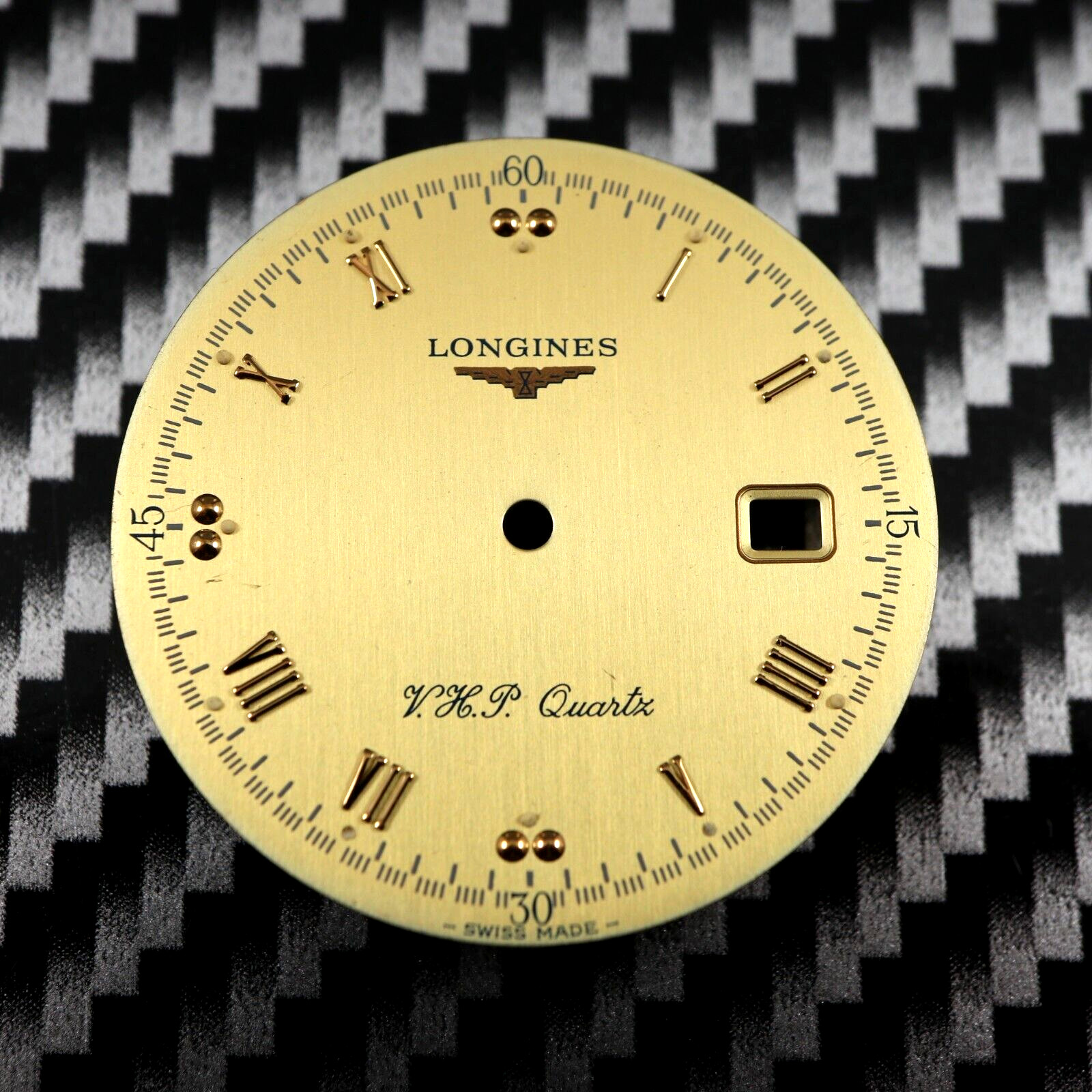LONGINES CONQUEST V.H.P. GOLD ROMAN DIAL L174.4 ETA 255.561 Dial 29MM