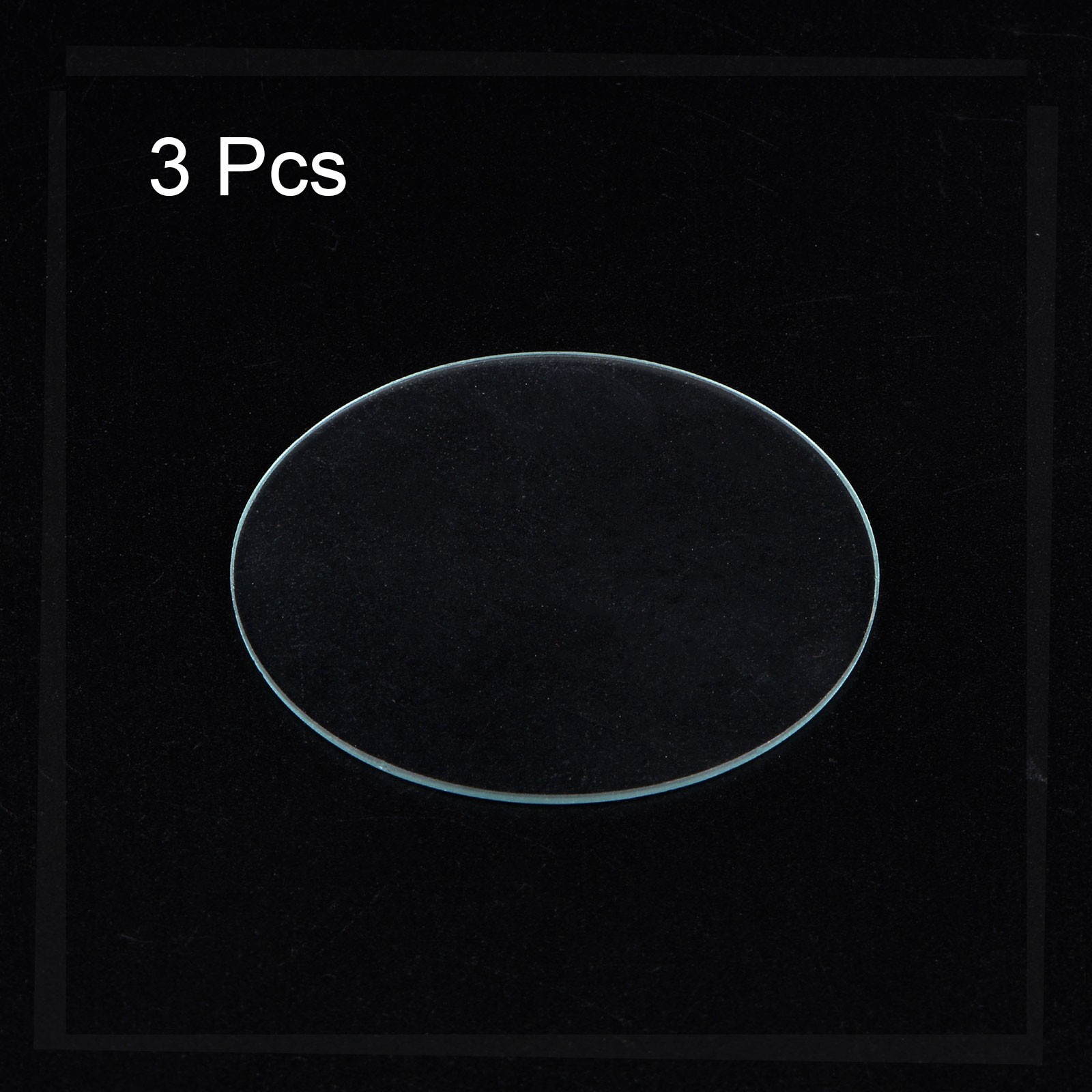 3pcs Watch Glass Crystal Lens 42mm Dia 1.1mm Thick Double Dome Watch Glass