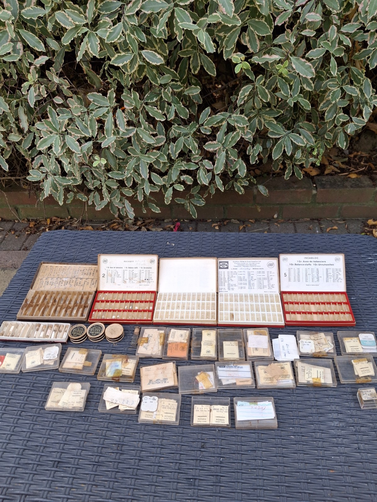 Vintage Watch Parts Joblot Incabloc,swcs,roskopf,ronda New Old Stock Parts