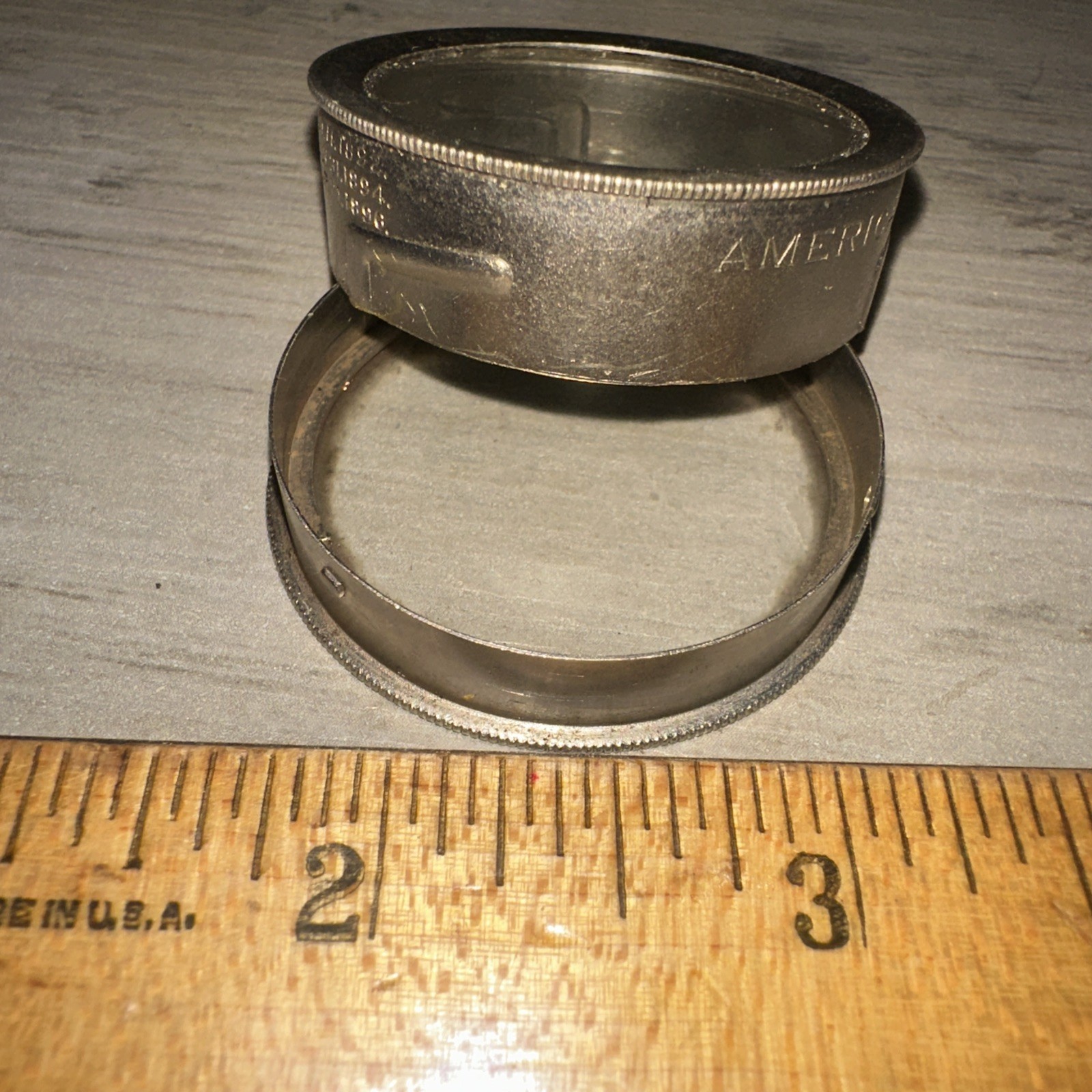 Vintage American Watch Co. Movement Tin 1896! Waltham Watch Co. Nice Patina!