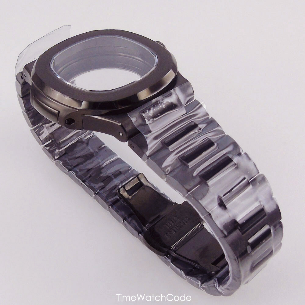 NH35A Watch Case Black PVD for NH36 NH70 10BAR Waterproof 40mm Sapphire Crystal