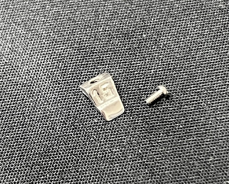 Rider Tab Steel or 18k Solid Gold 15 30 45 12 Watch Parts with steel screw E S W