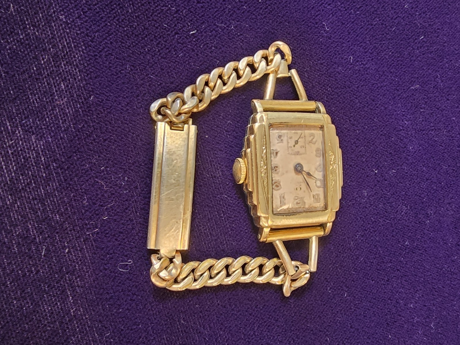 Vintage Omega Art Deco 15J Manual Watch Parts Repair Balance Staff Broken