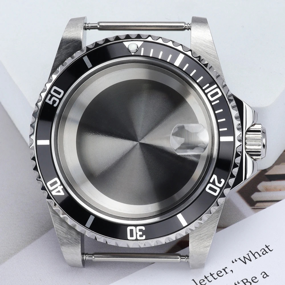 High Quality 38MM Watch Case Sapphire Glass for Retro Submariner NH35 NH36 NH34