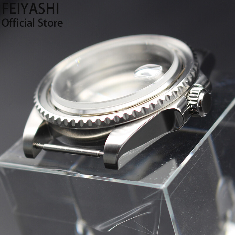 Silver 40mm Watch Case For NH35/36 Eta2824 8215 Movement Exhibition Bottom Cover