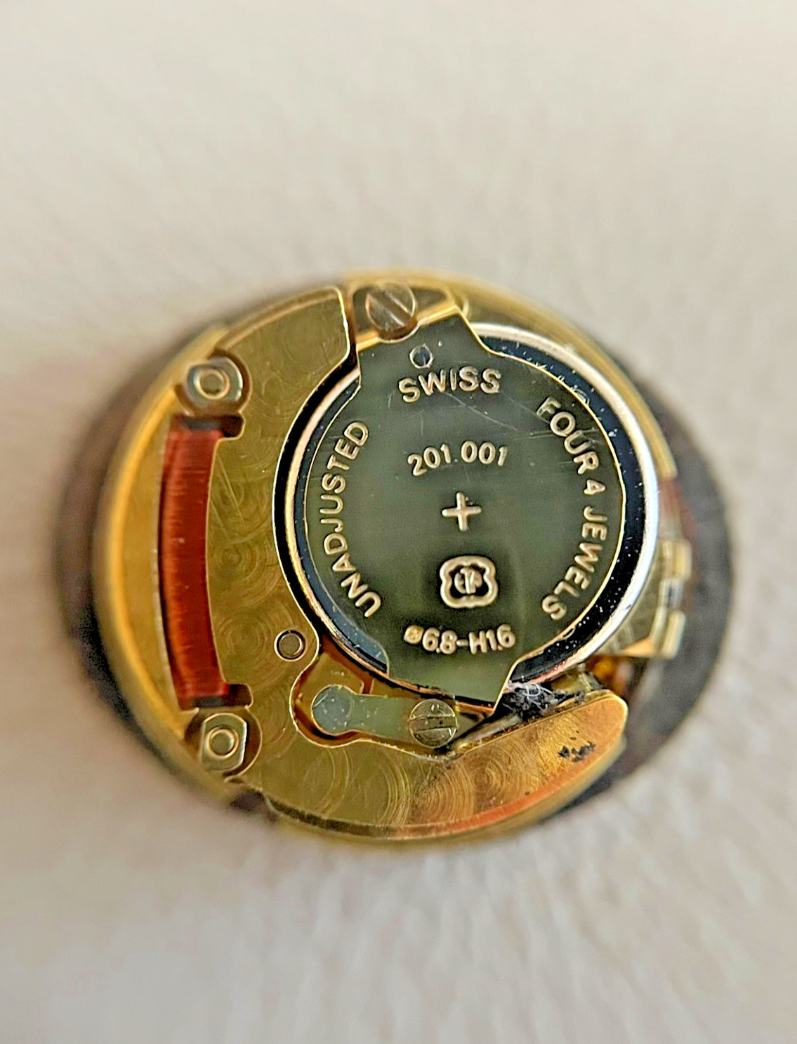 ETA 201.001 Quartz Watch Movement Runs + Dial Chopard Replacement Part