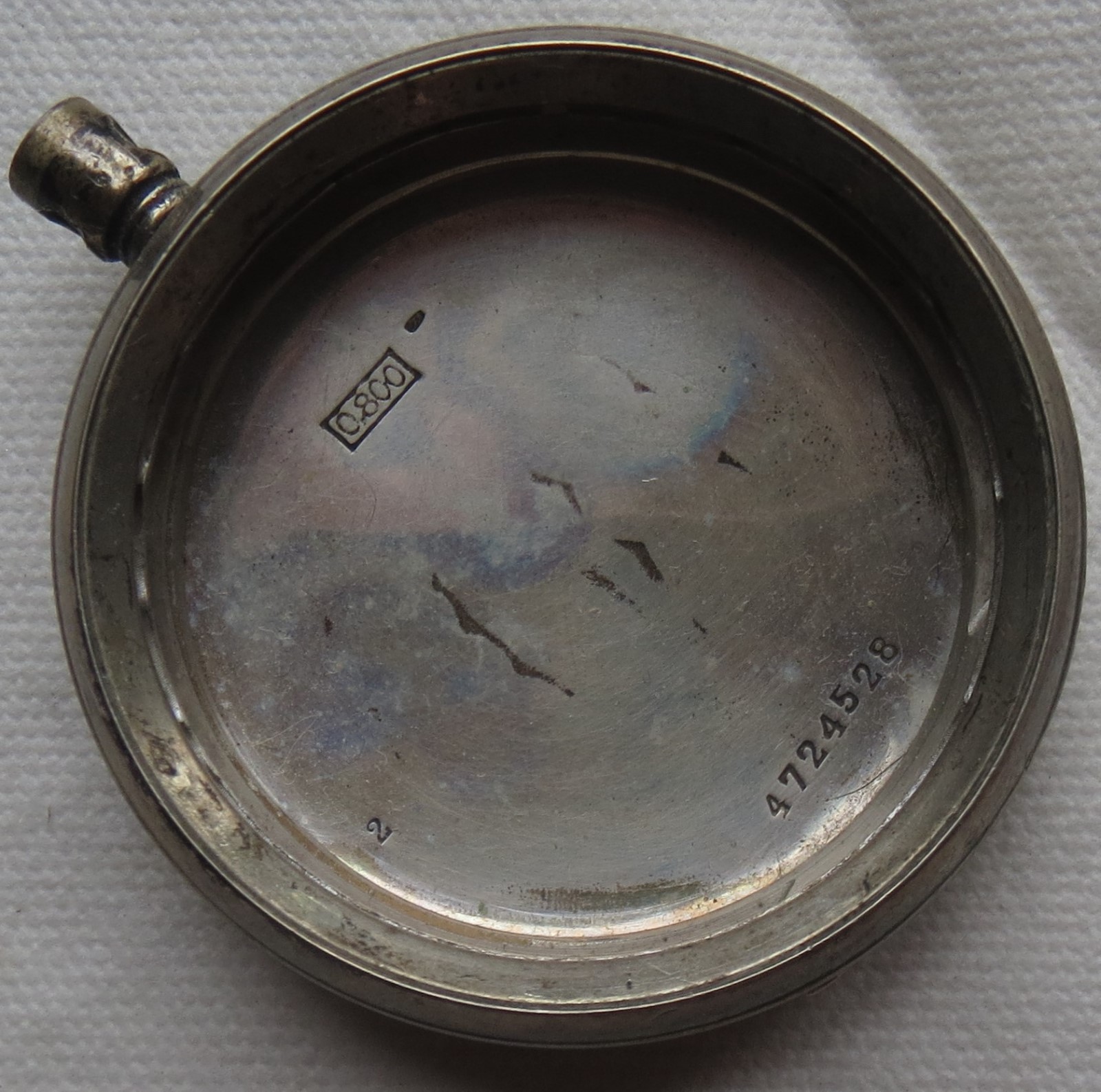 Longines Pocket Watch Open Face Silver Case 48 mm. in diameter