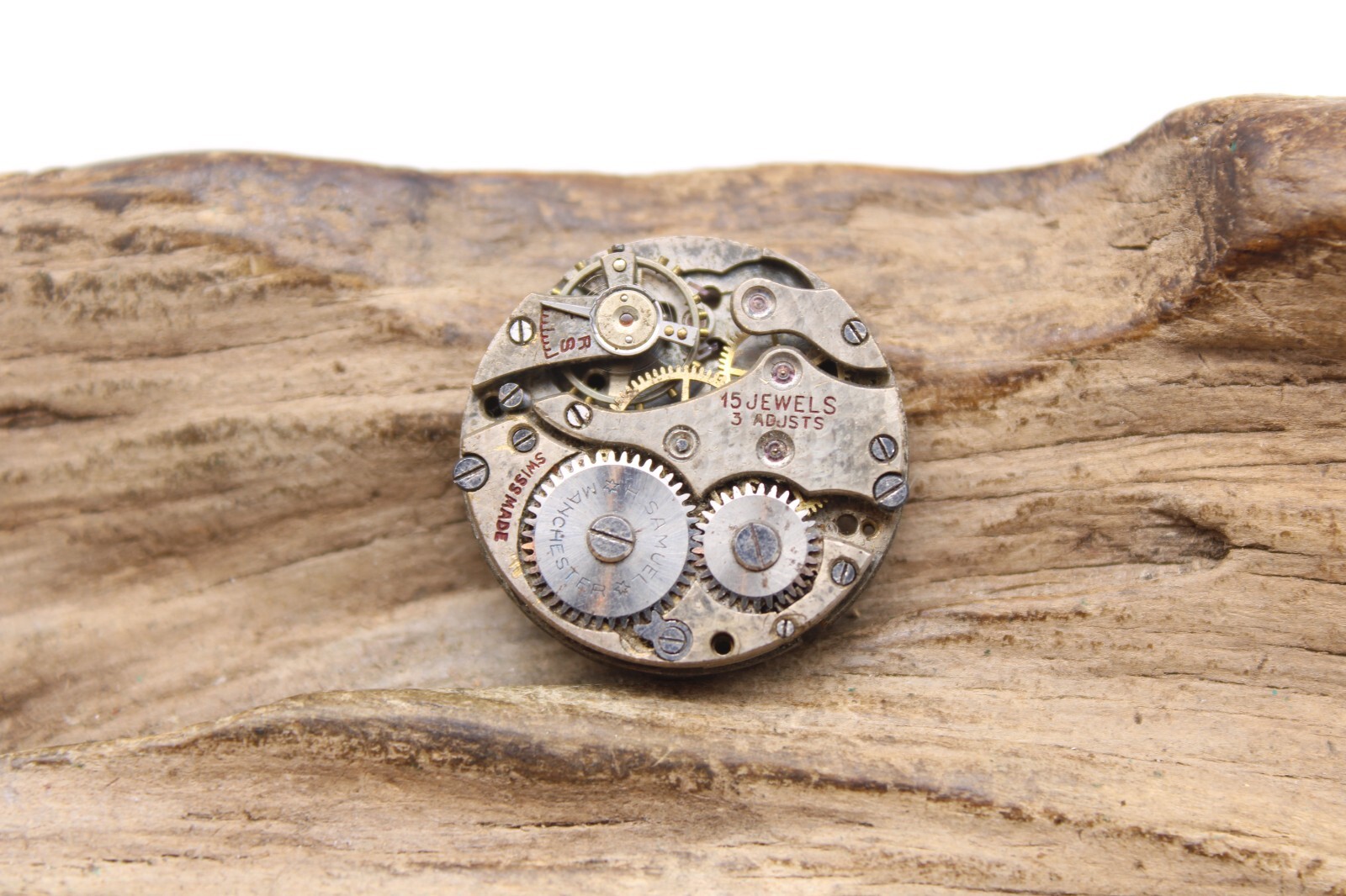 H. SAMUEL SWISS WATCH MOVEMENT 15j 23.7mm FOR REPAIR (KF)