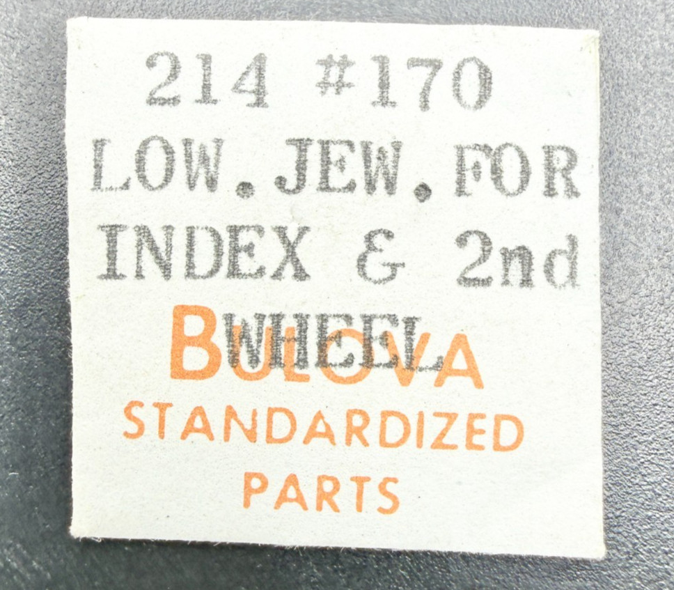 NOS Accutron 214 Lower Jewel for Index and 2nd Wheel Watch Part